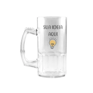 Canecas em acrilico personalizadas Chopp 500ml Unidade